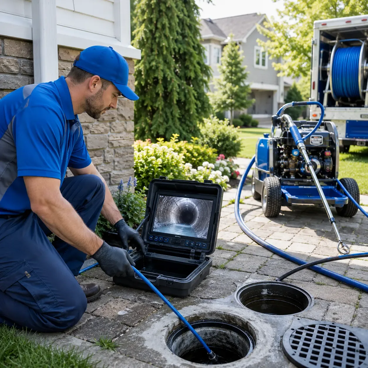 Outdoor drain cleaning professionals serving Grantham, PA